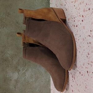 Corkys | Boutique Ankle Boots Two Tone Faux Suede Front - Faux Leather Back | 6